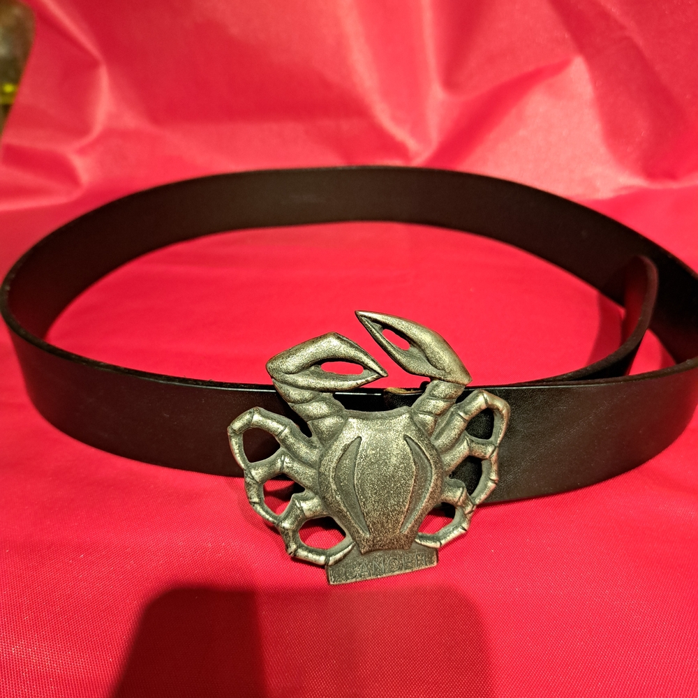 Dolce & Gabbana Black Textured Belt